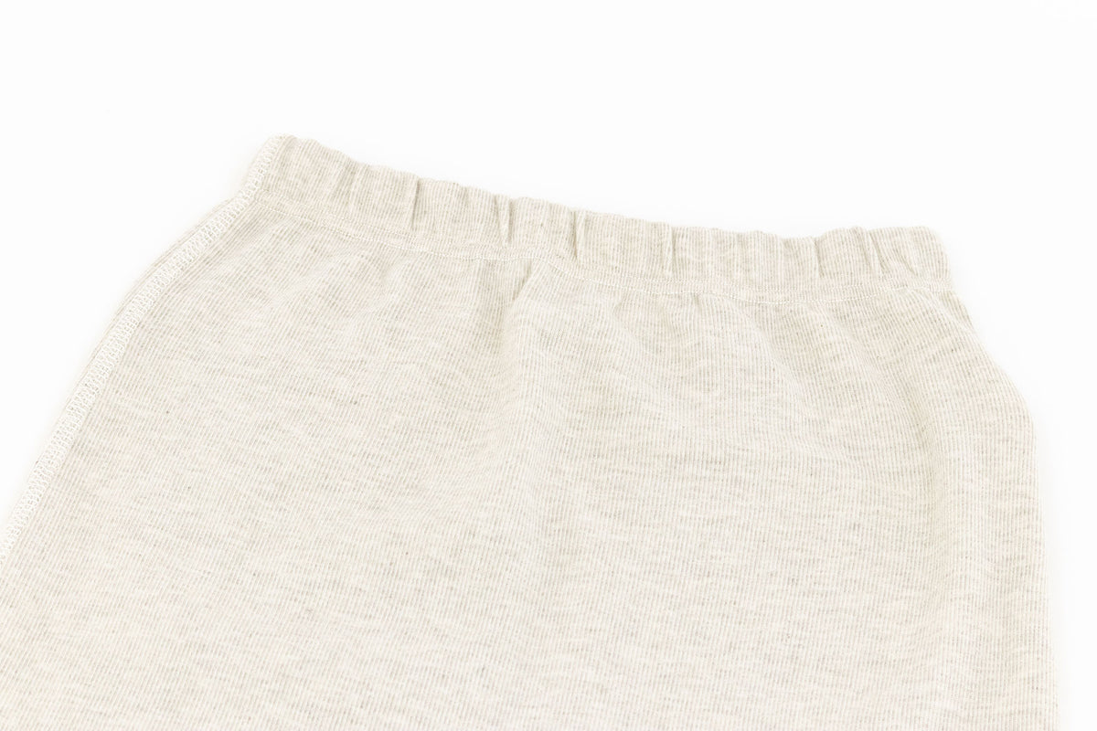 Basics Ribbed Harem Leggings (Organic Cotton, 2 Pack) - Light Grey