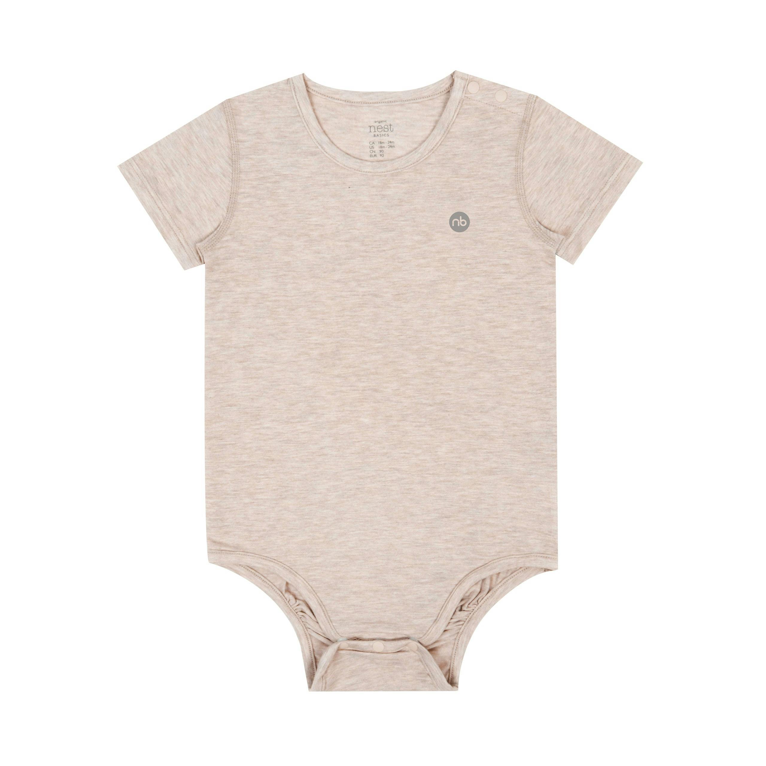 Bamboo Cotton Basics Short Sleeve Onesie