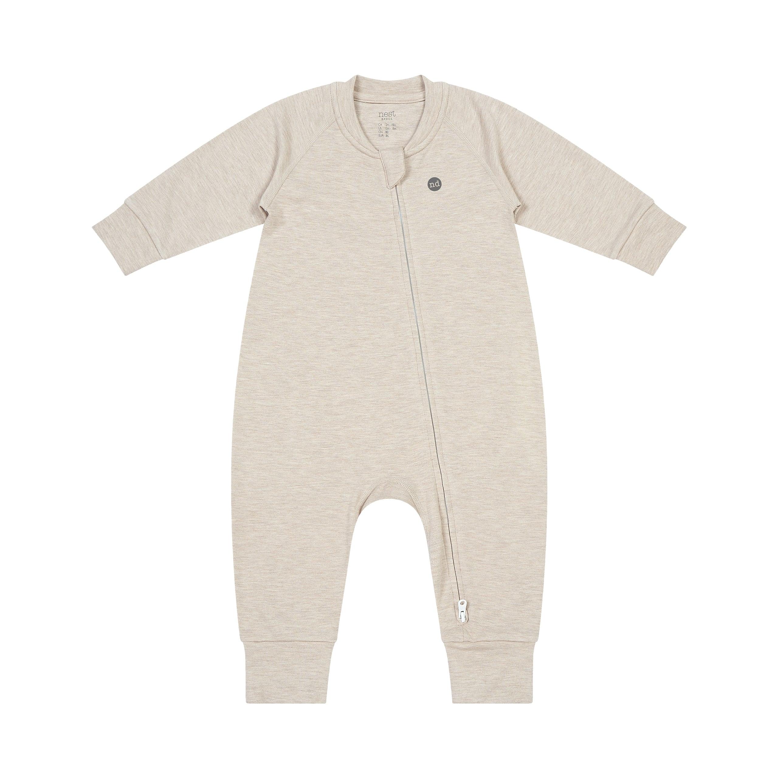 Bamboo Cotton Basics Long Sleeve Romper