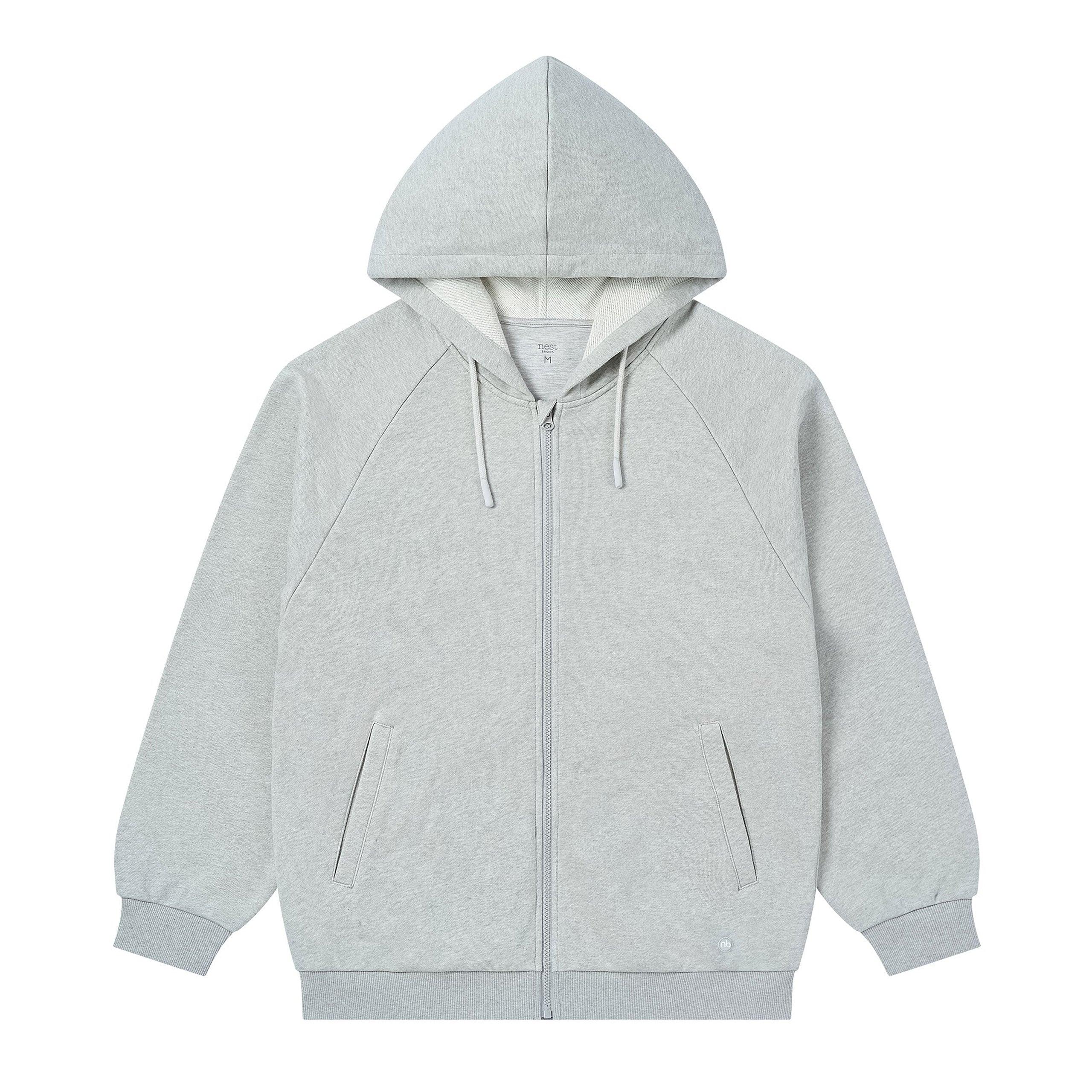 Organic Terry Men's Basics Zip Up Hoodie