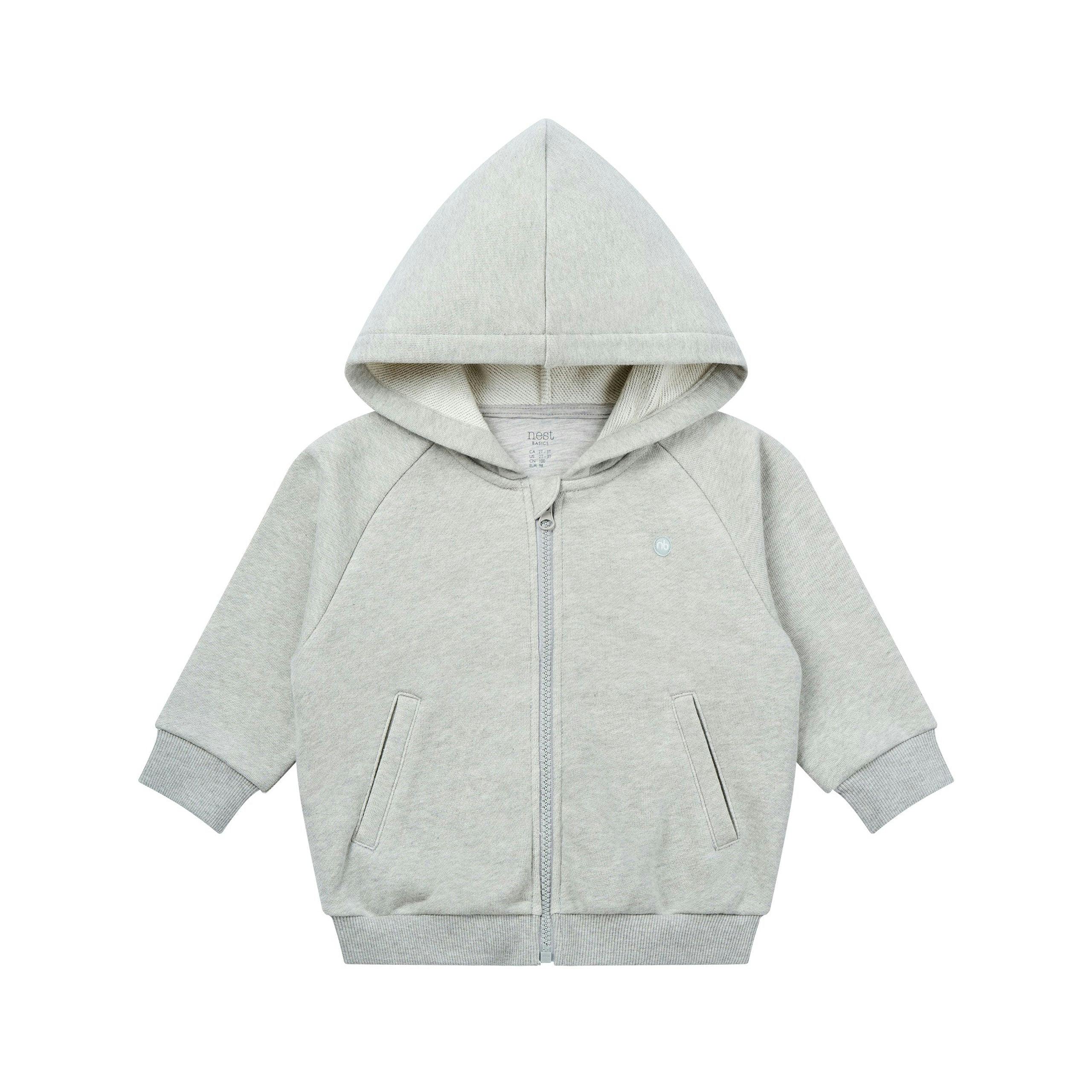 Organic Cotton Basics Zip Up Hoodie