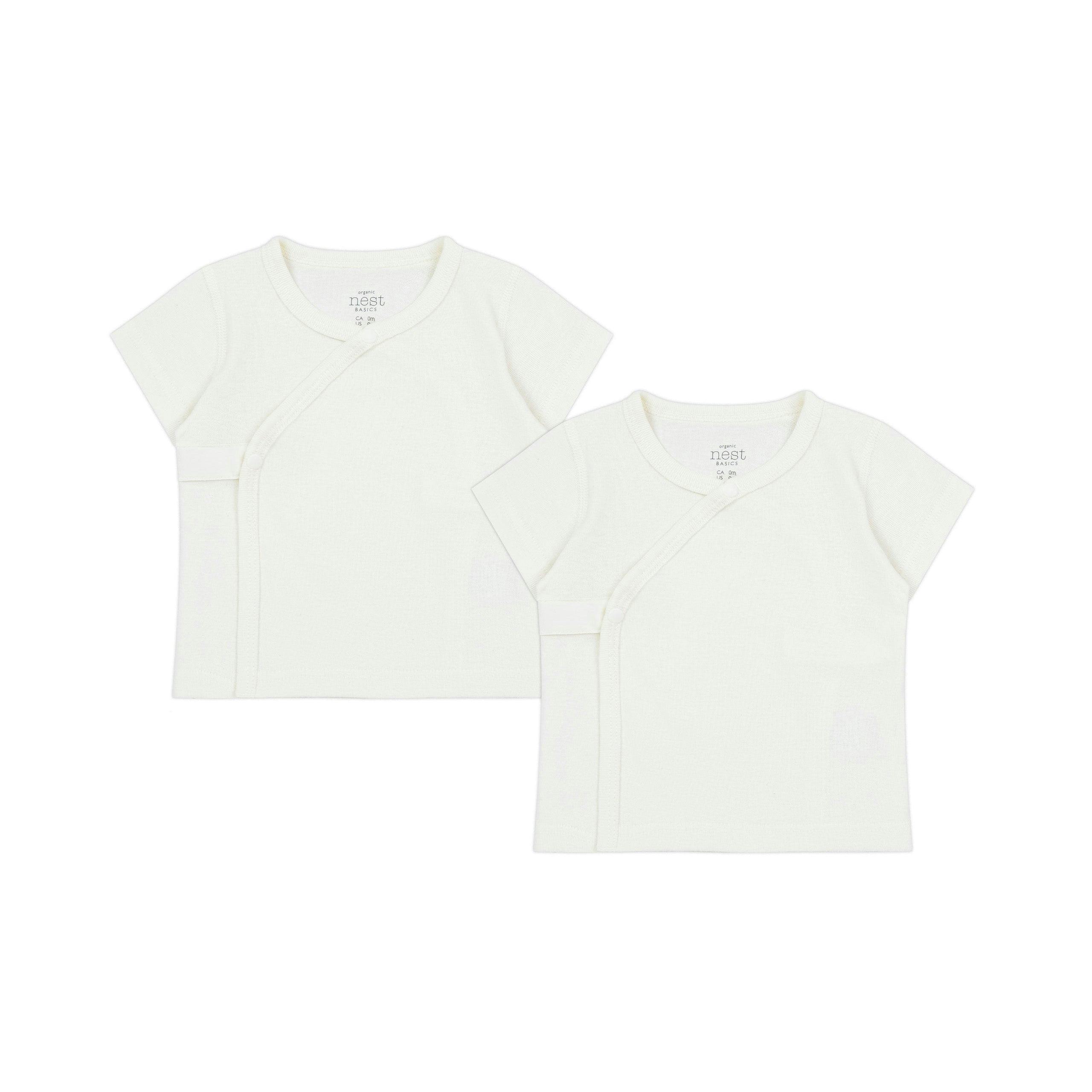 Organic Cotton Basics Ribbed Kimono Short Sleeve T-Shirt (2 Pack)