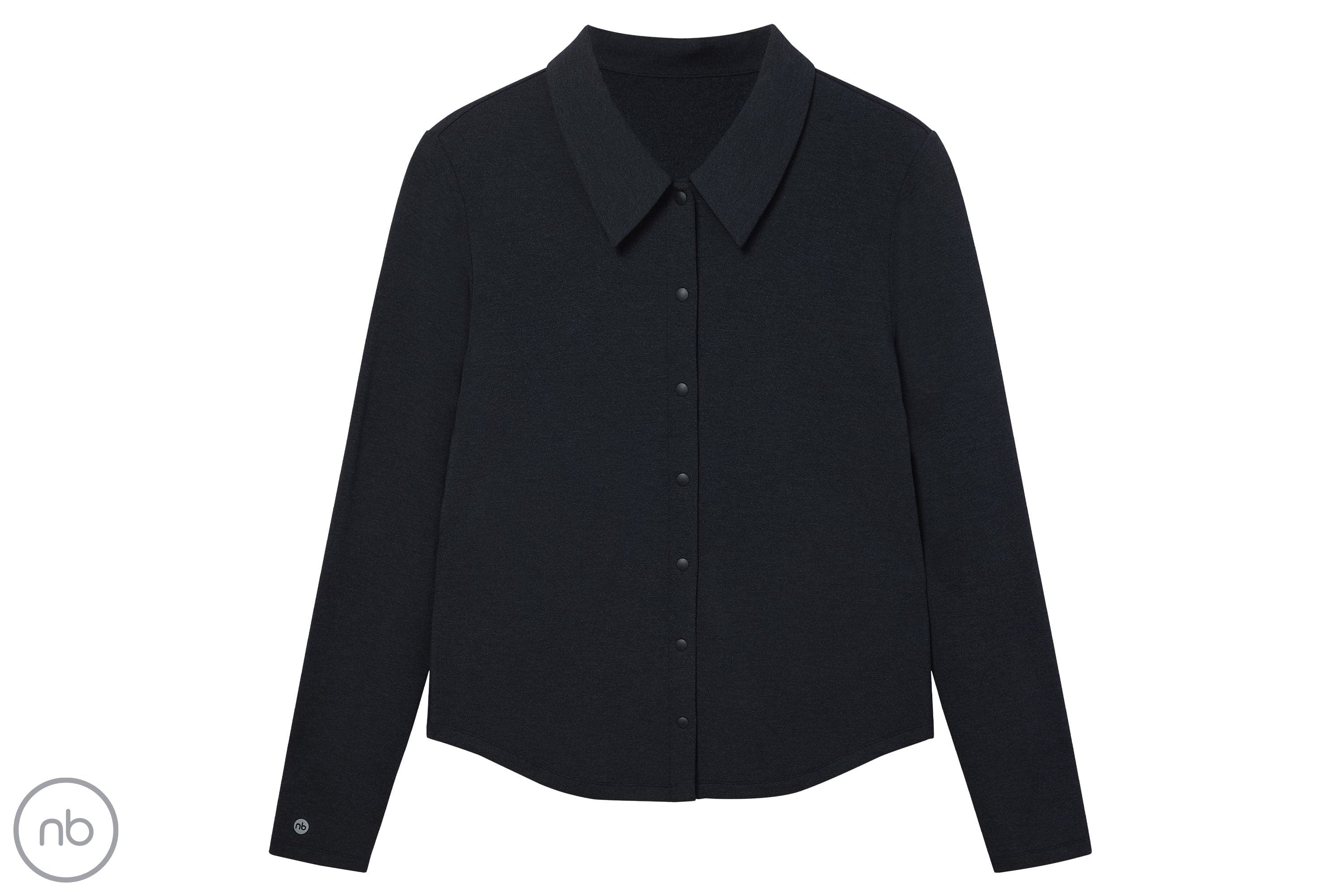 Women's Basics Fitted Button-Up Shirt