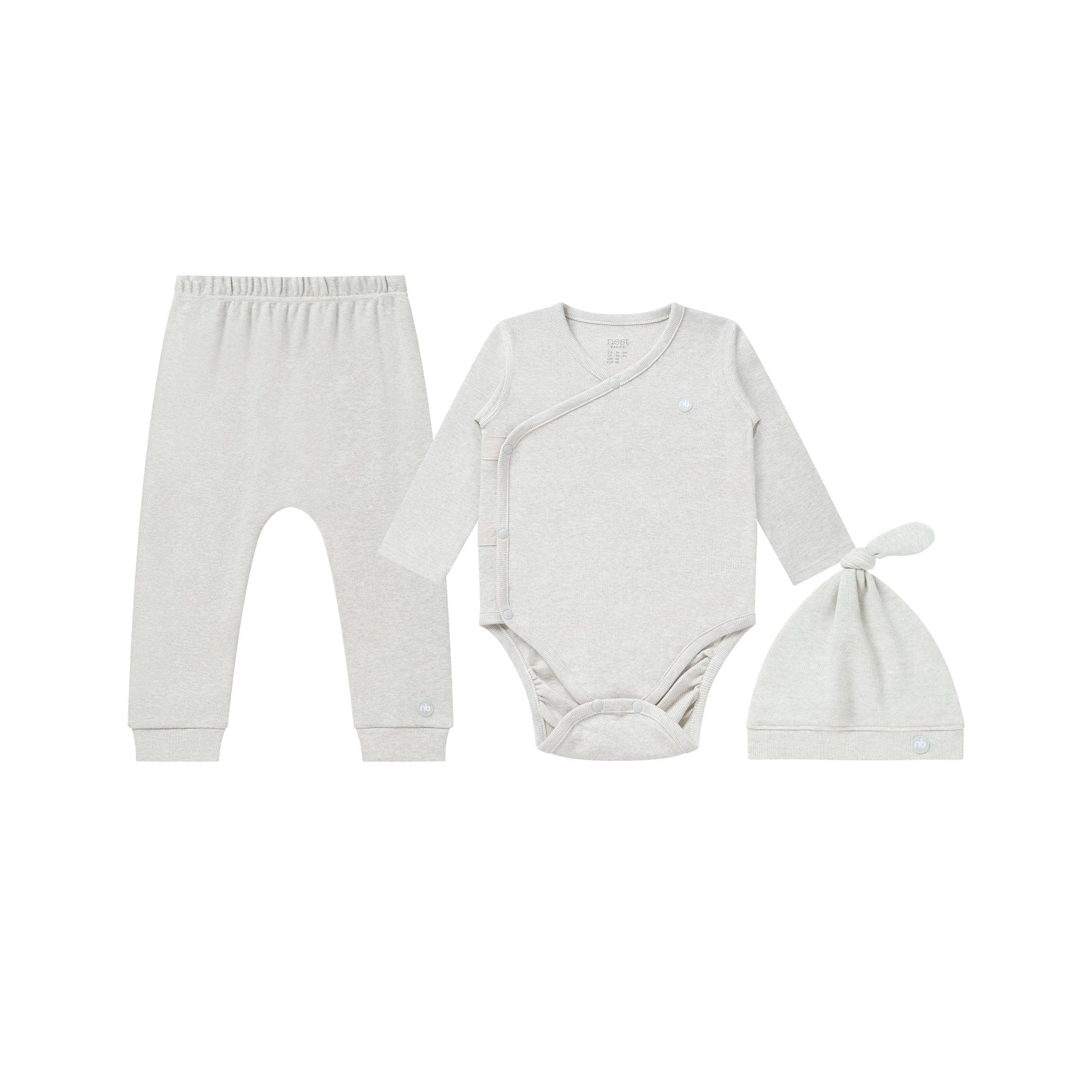 Organic Cotton Basics 3 Piece Baby Gift Set