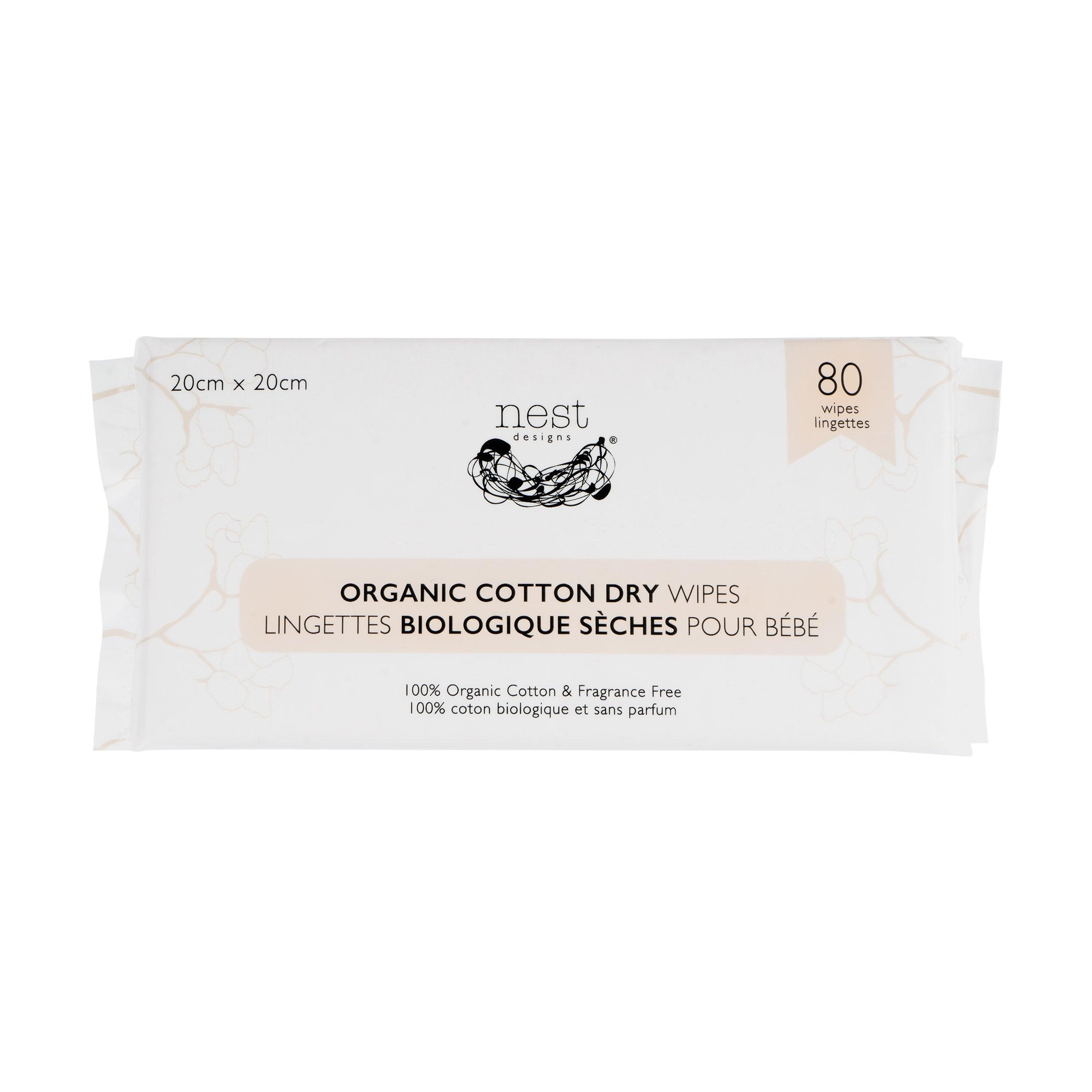 Organic Cotton Dry Baby Wipes