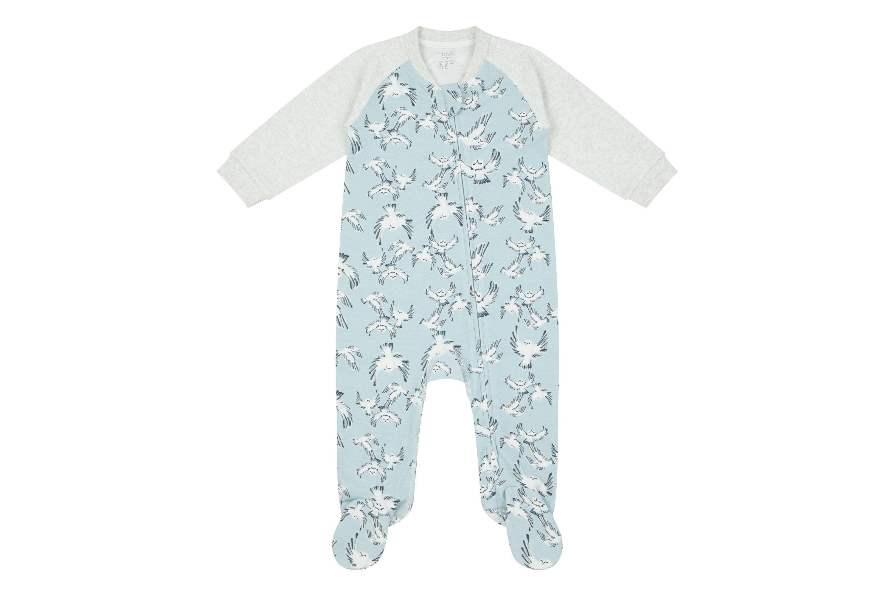 Organic Cotton One-Piece Zip Footed Sleeper