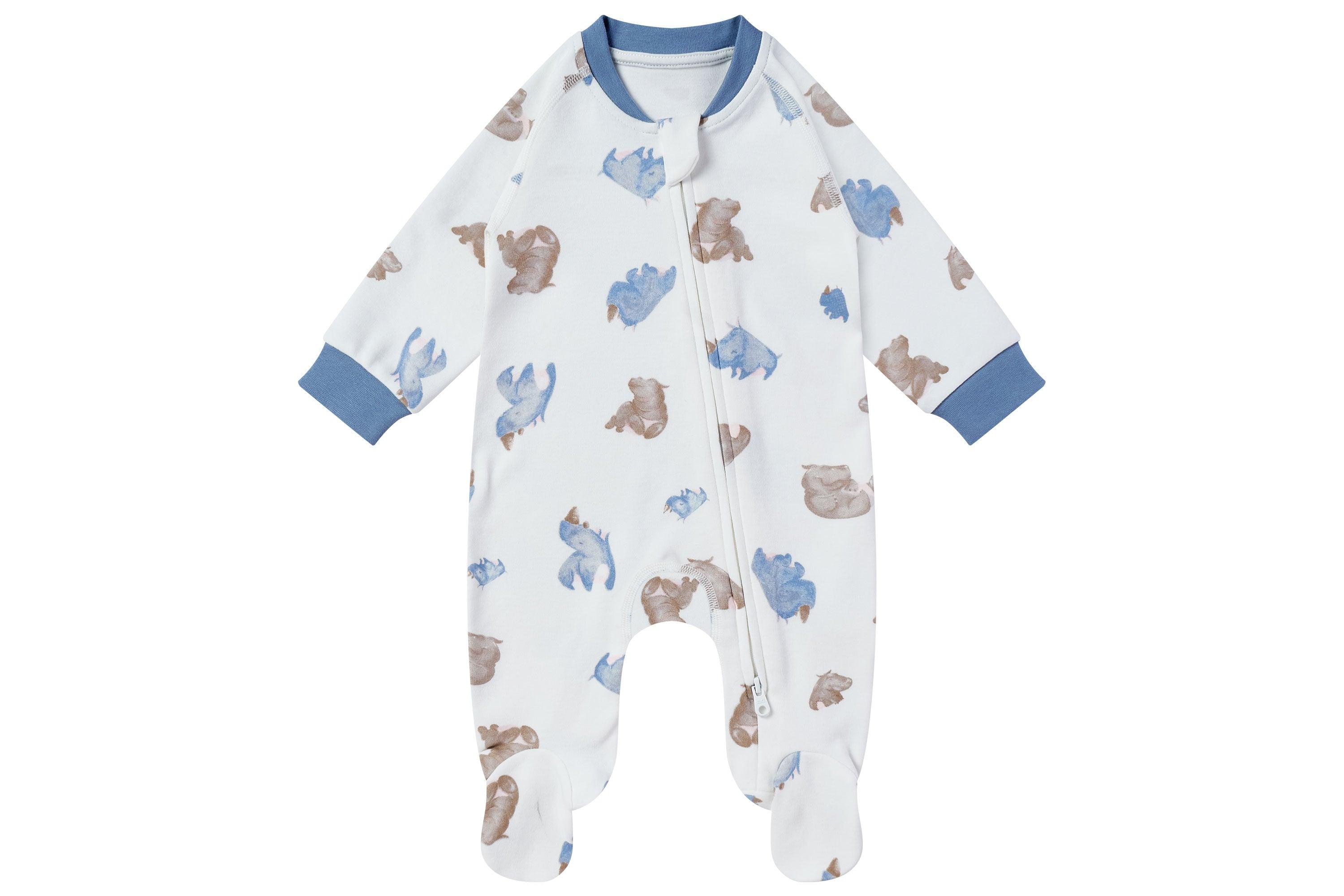 Organic Cotton One-Piece Zip Footed Sleeper