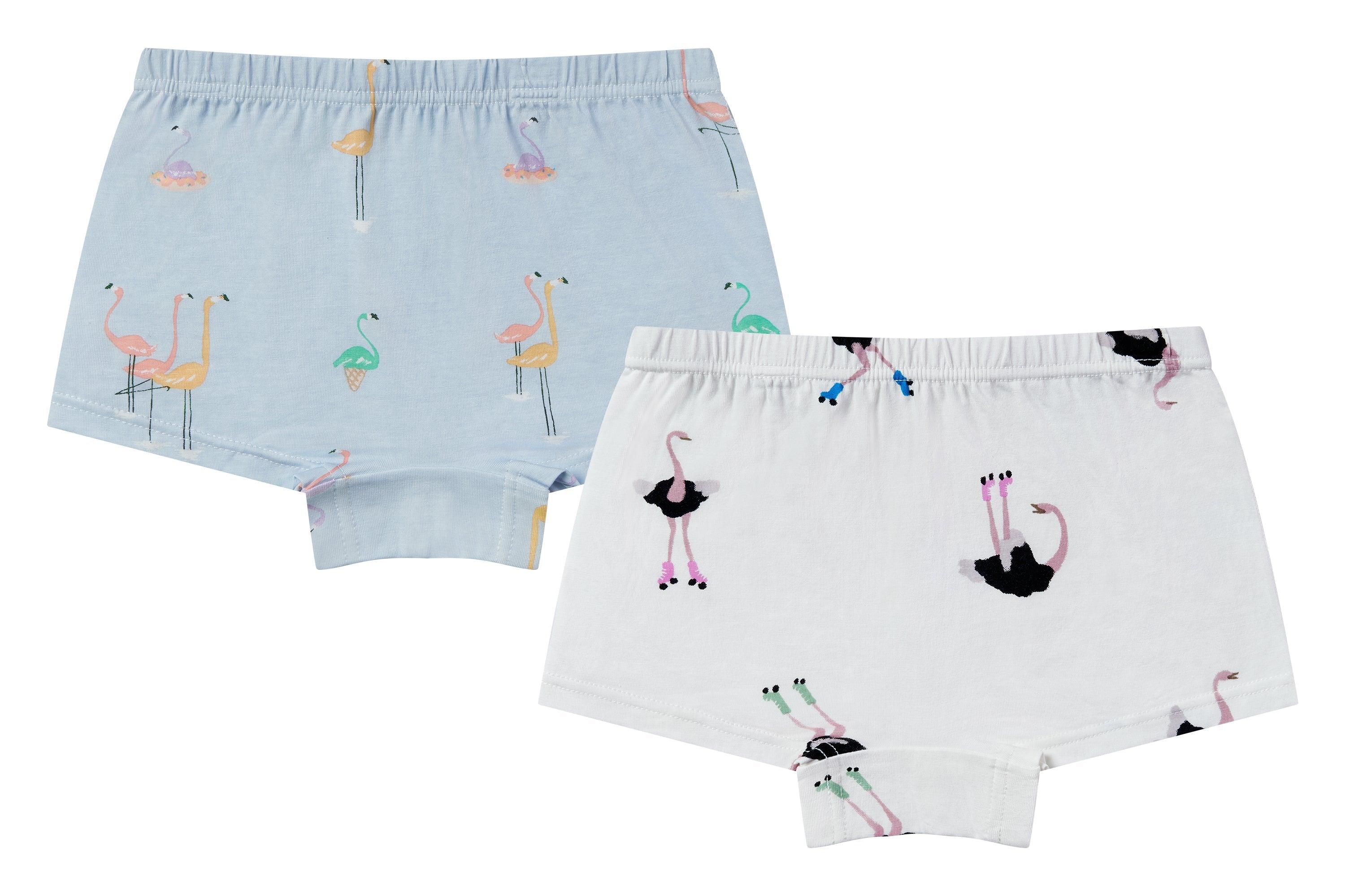 Bamboo Girls Boy Short Underwear (2 Pack)