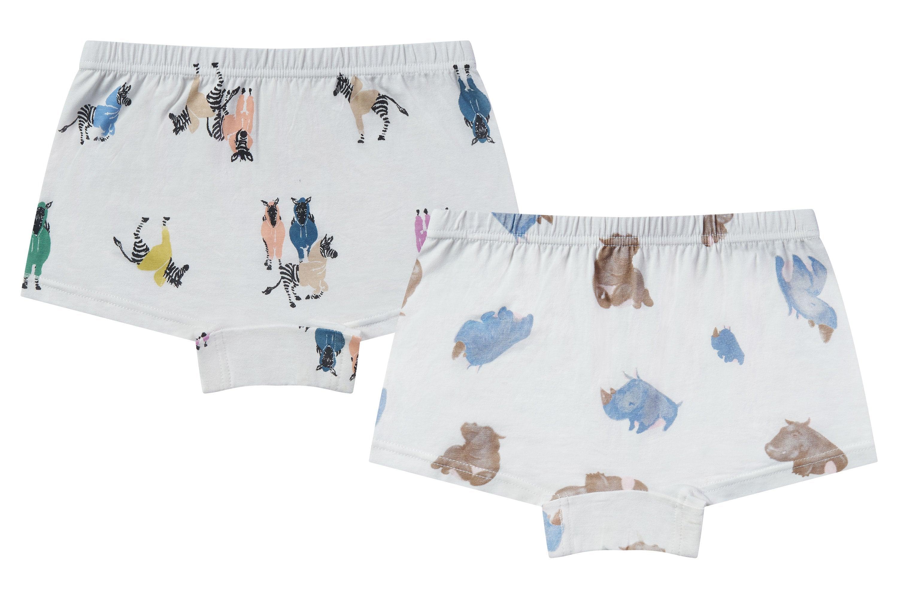 Bamboo Girls Boy Short Underwear (2 Pack)