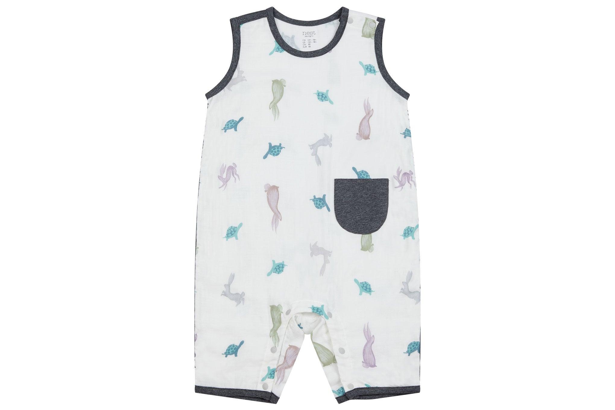 Bamboo Muslin Sleeveless Romper