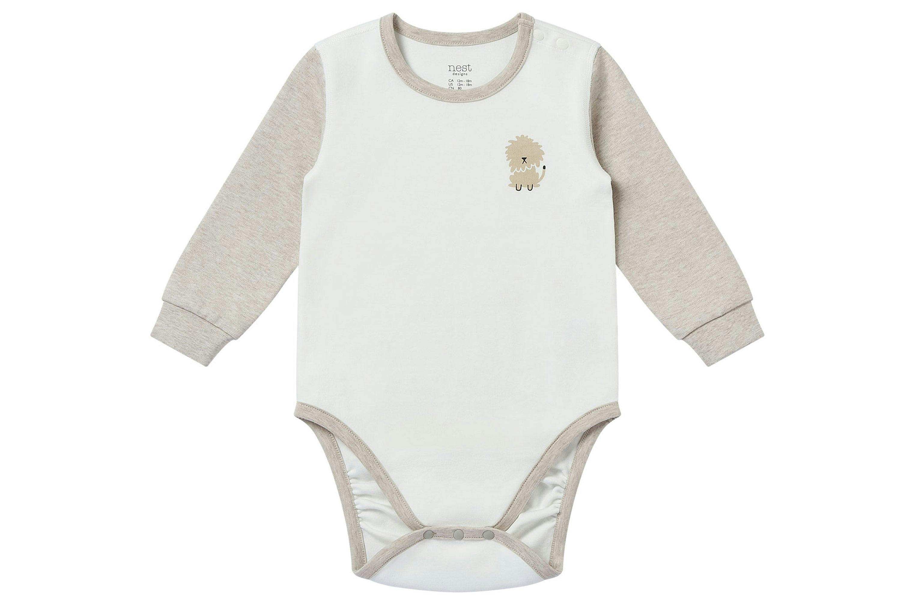 Organic Cotton Long Sleeve Onesie