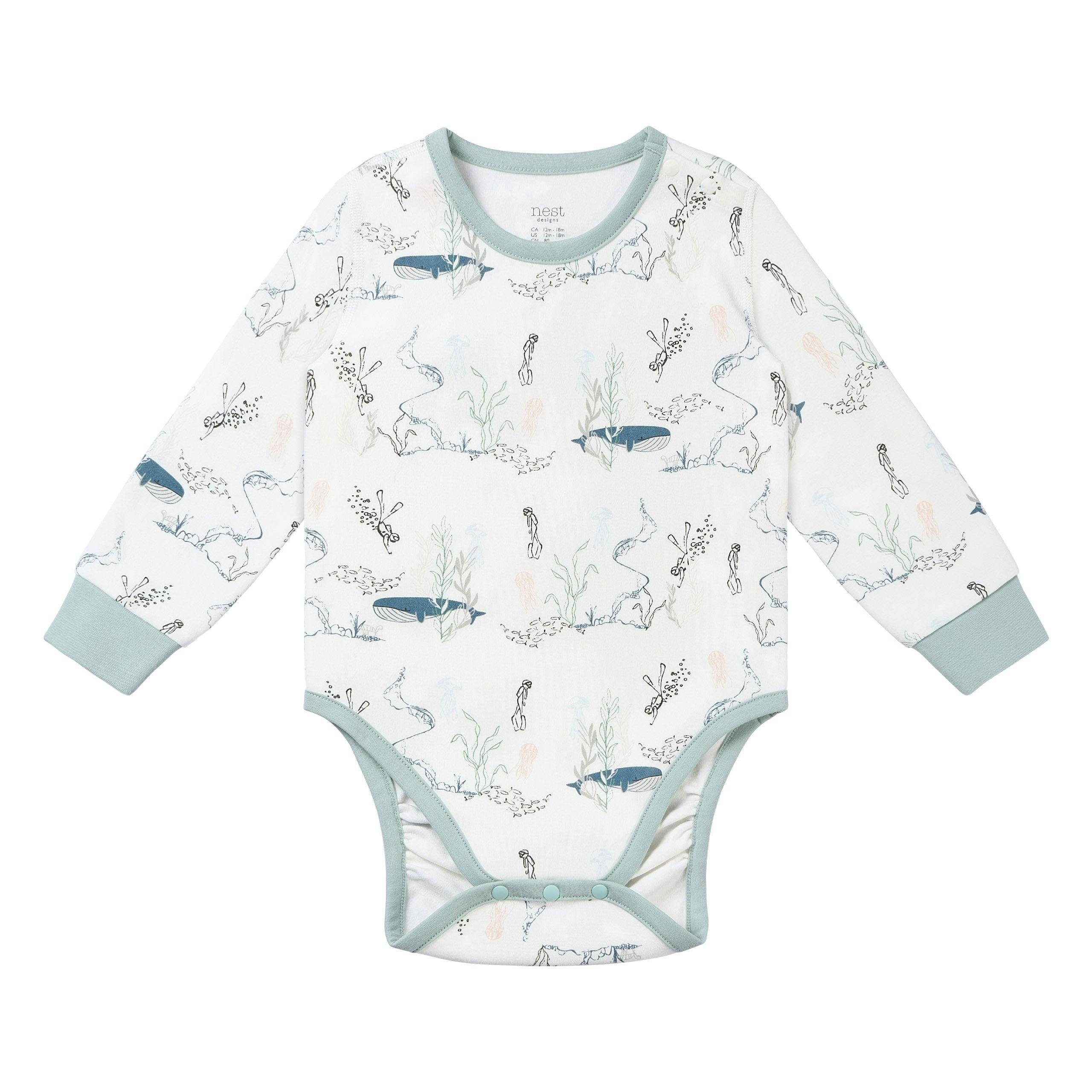 Organic Cotton Long Sleeve Onesie