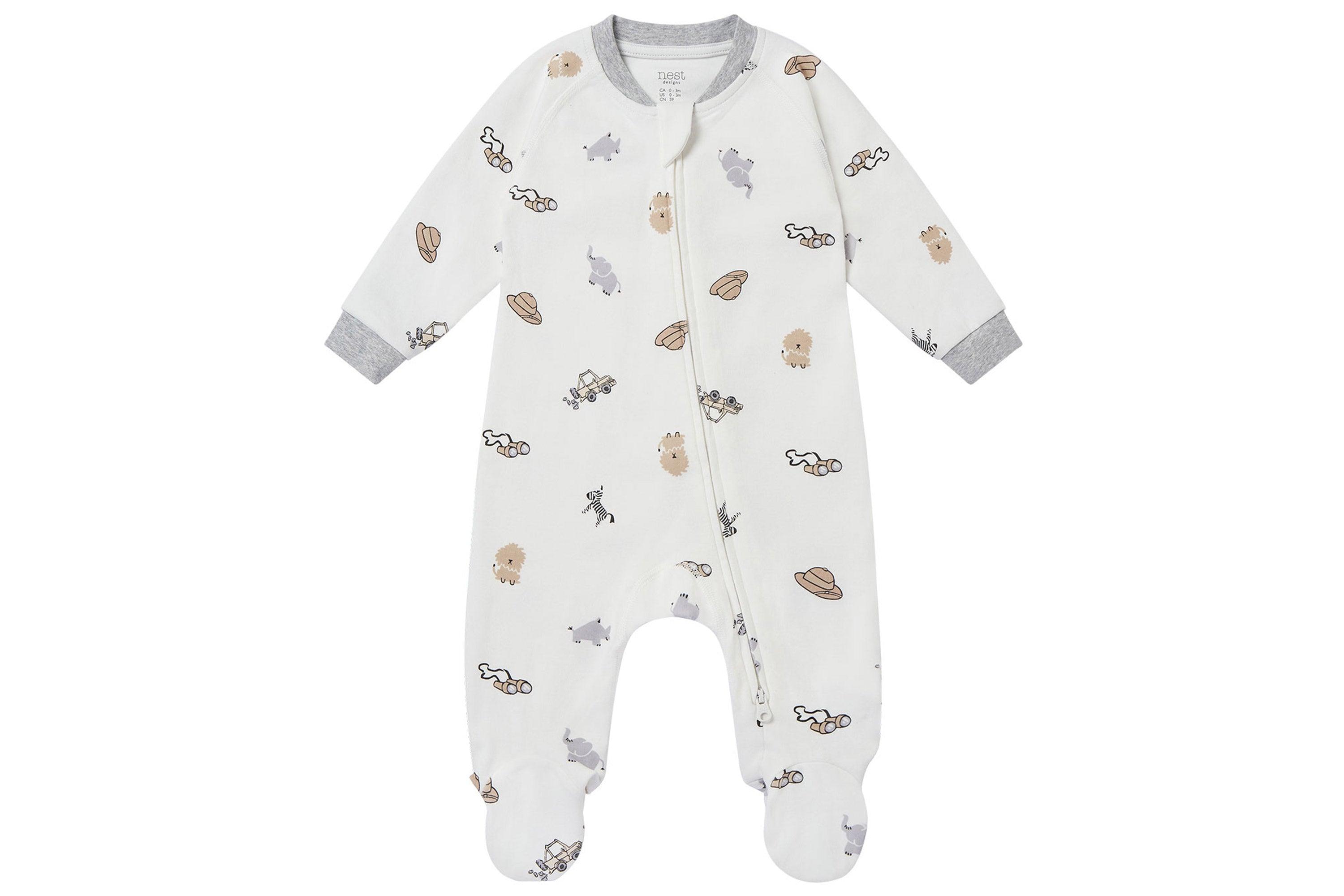 Organic Cotton One-Piece Zip Footed Sleeper