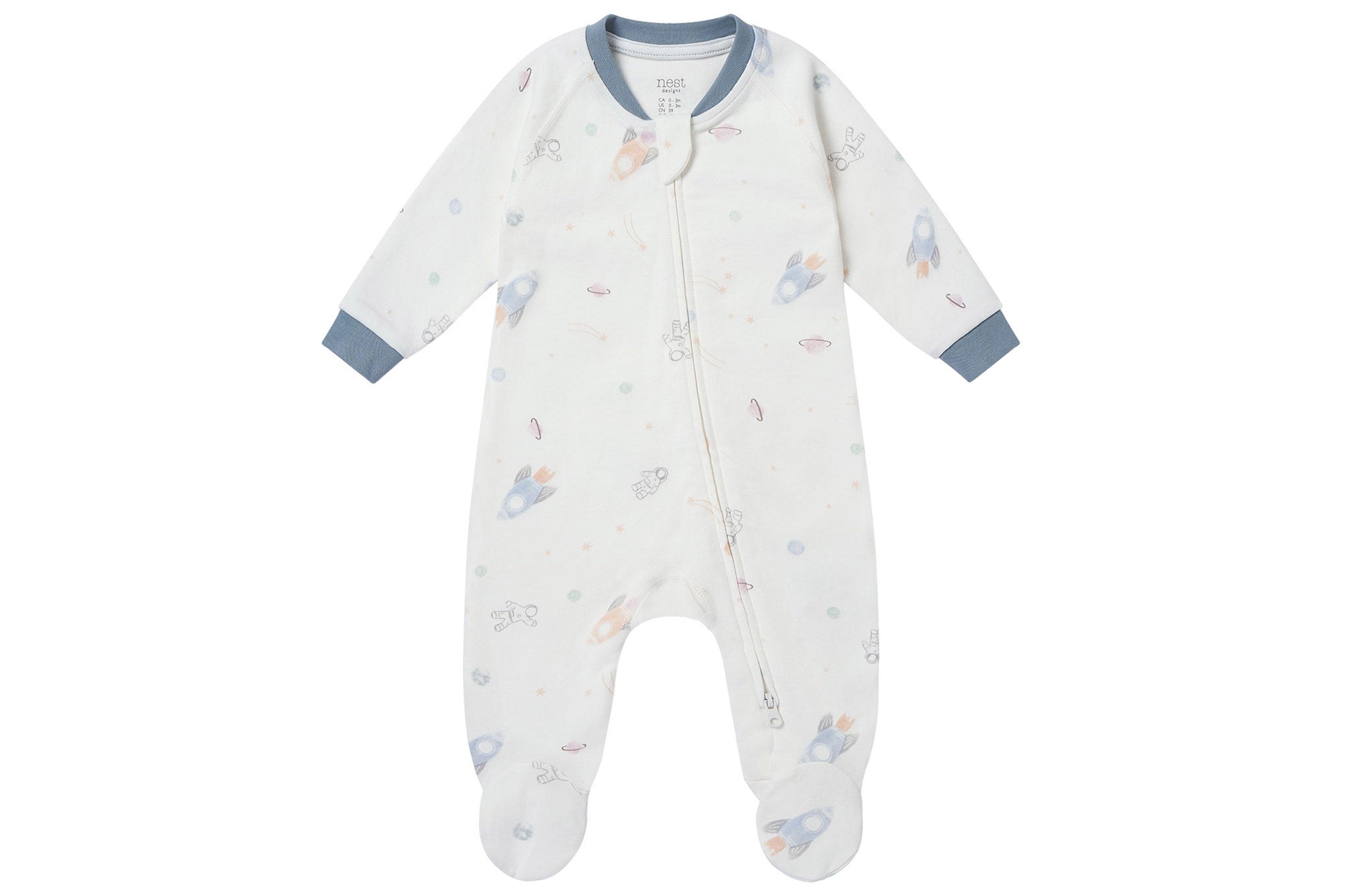 Organic Cotton One-Piece Zip Footed Sleeper