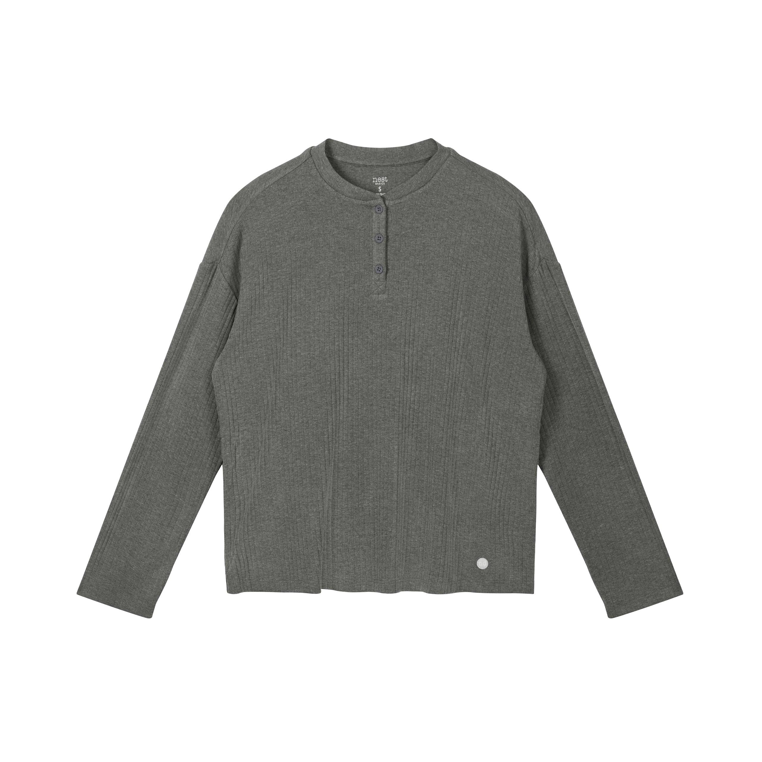 Women’s Basics Ribknit Long Sleeve Henley