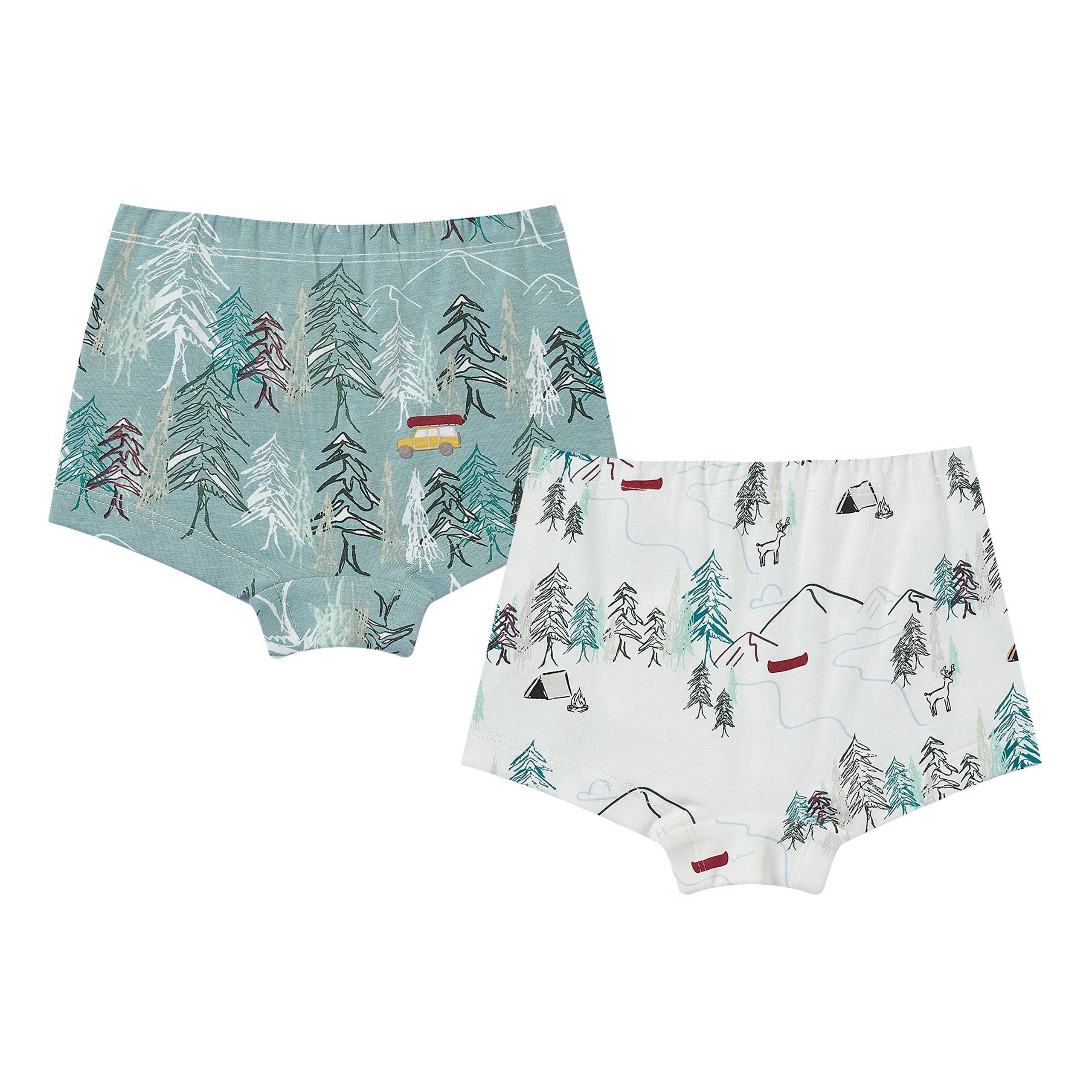 Bamboo Girls Boy Short Underwear (2 Pack)