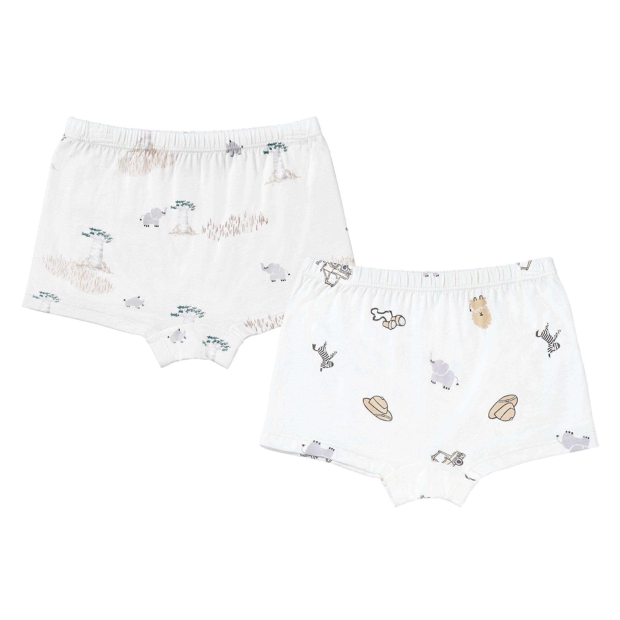 Bamboo Girls Boy Short Underwear (2 Pack)