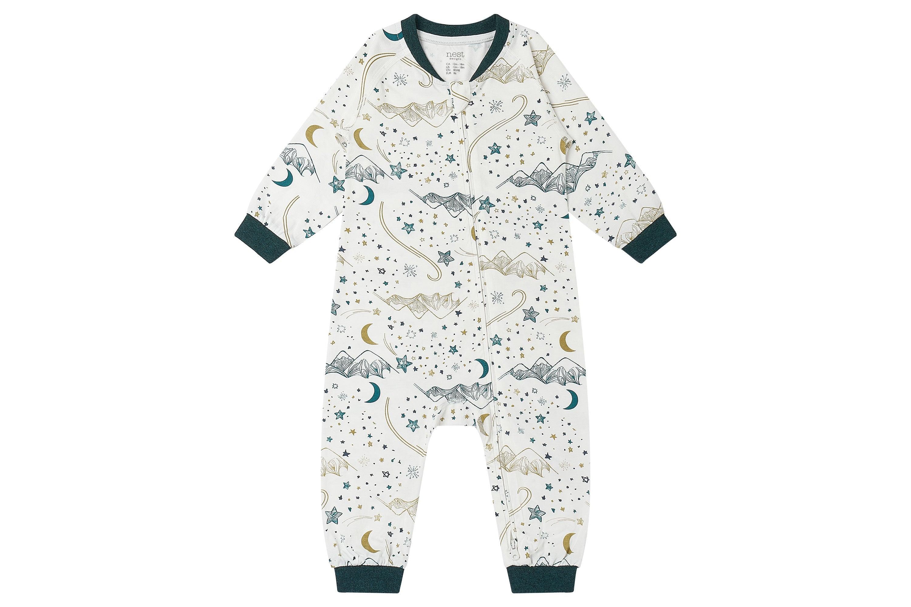 Avocado Bamboo Zip Long Sleeve Footless Sleeper