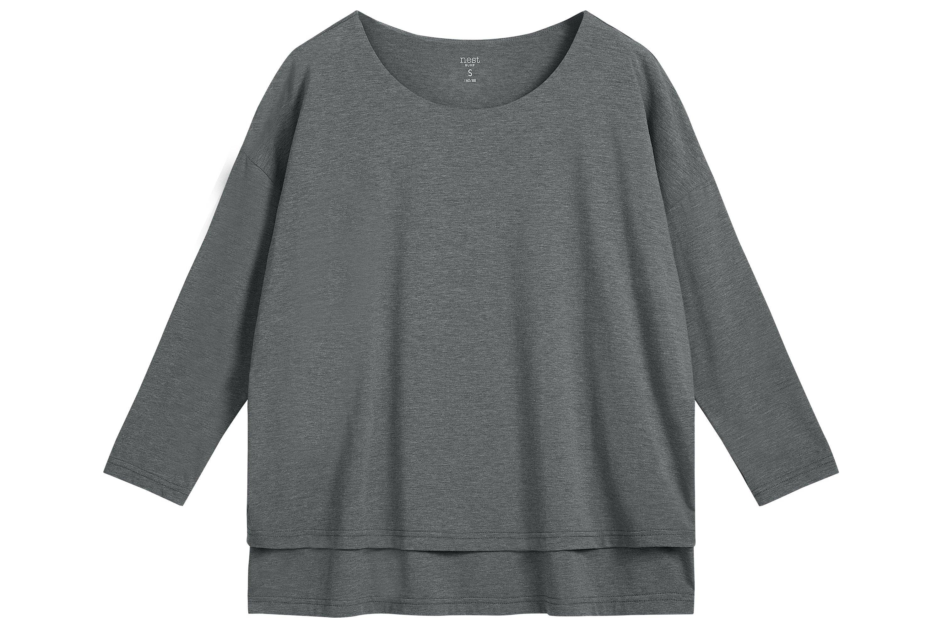 Bamboo Nest Bump Women's Long Sleeve Nursing T-Shirt