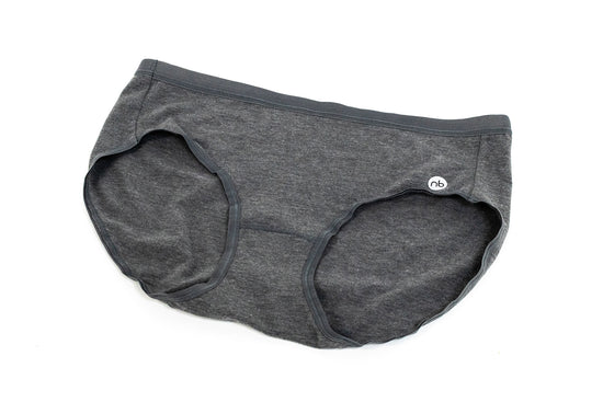 Girls Grey Cotton Knickers (2 Pack)