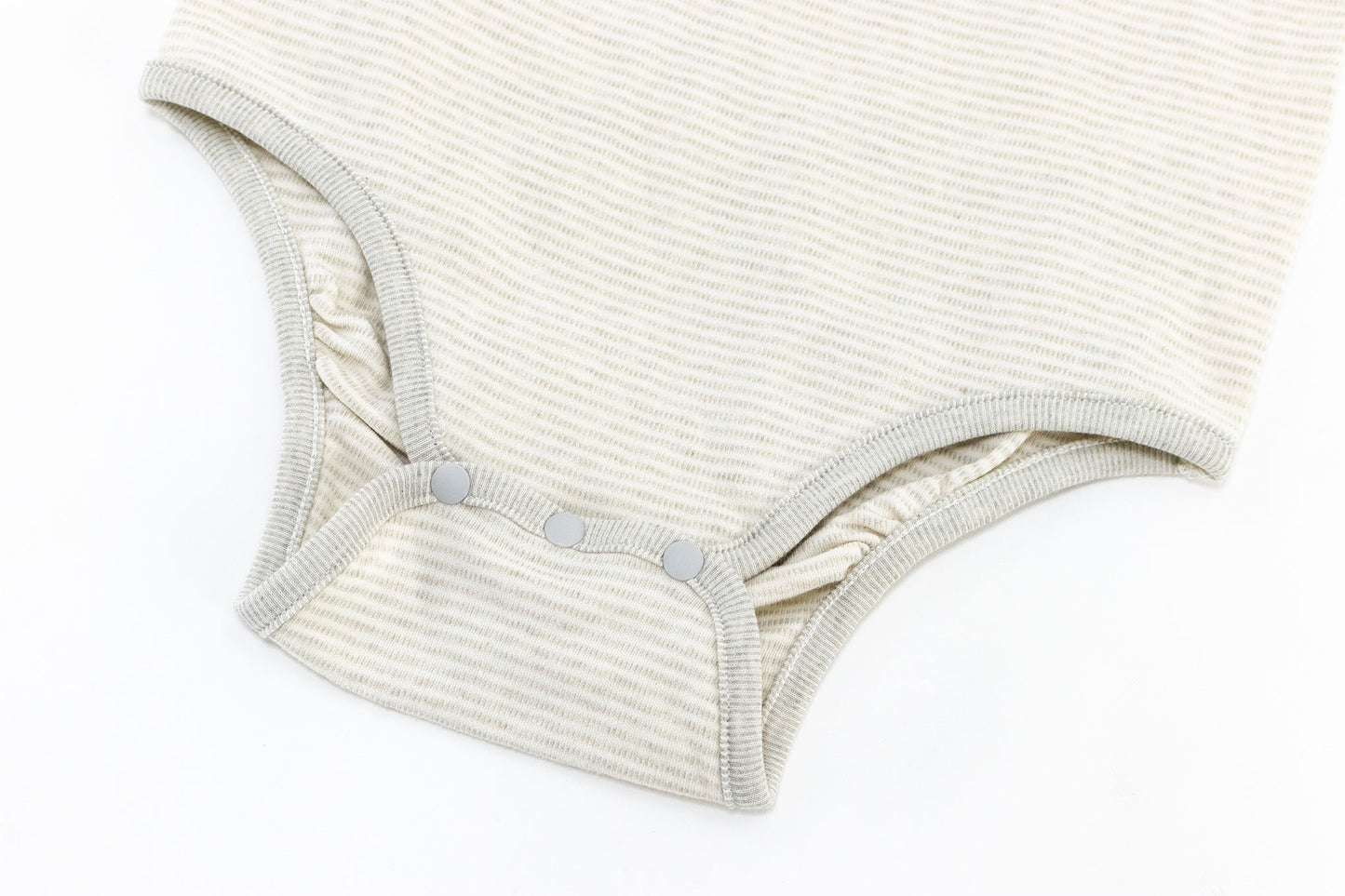 Basics Ribbed Long Sleeve Onesie (Organic Cotton, 2 Pack) - Light Grey –  Nest Designs