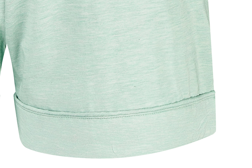 Nest Designs Women's Bamboo Jersey Short Sleeve Button-Up Shirt - Pantone Harbor Gray XXL / Pantone Harbor Gray