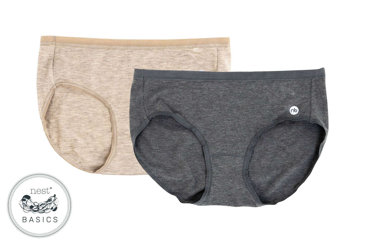 Bamboo Fabric Mid Rise Underwear Pack Of 2